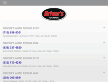 Tablet Screenshot of driversautorepair.com